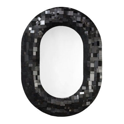 Enigma Iron Frame Oval Wall Mirror