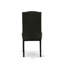 Ensemble de salle à manger 5 pièces comprenant une table de cuisine ronde avec pied central et 4 chaises de salle à manger Parson en similicuir noir, 107 x 107 cm, noir-936697409-871247614-851026235