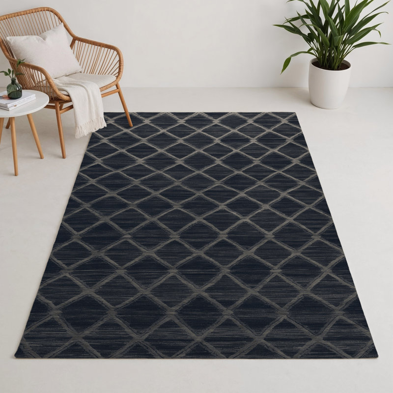 Tapis gris intérieur et extérieur Trellis, Rectangle 9 pi x 12 pi