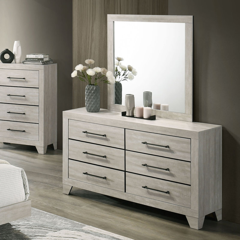 Ensemble commode et miroir 2 pièces Petersfield
