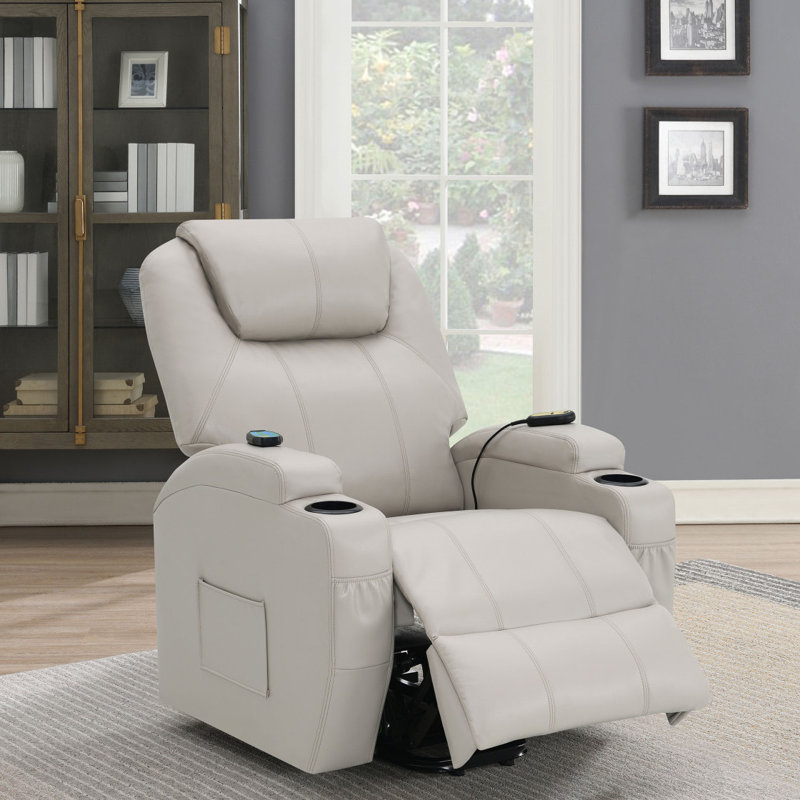 Fauteuil inclinable de massage Selwyn Champagne