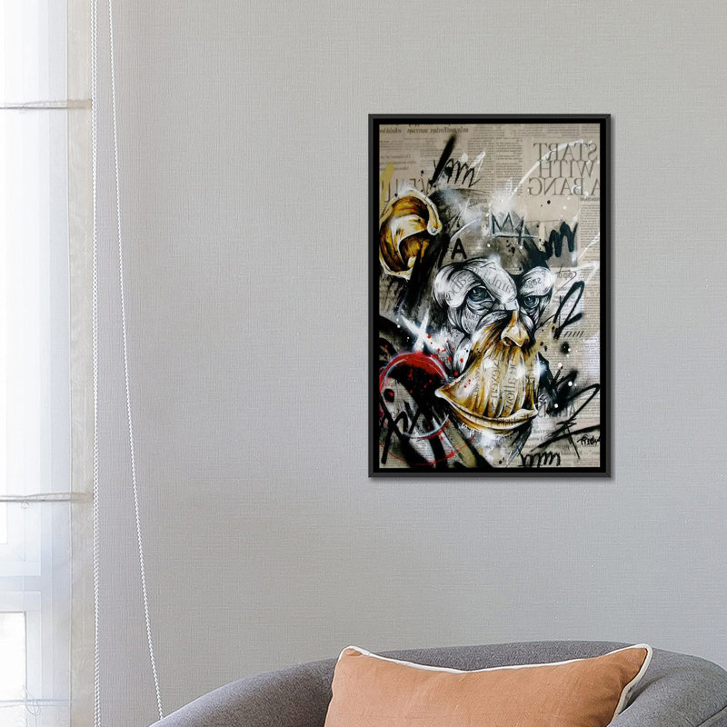 « informante », impression sur toile tendue, H 60 po x l 40po x P 1,5 po, Toile avec cadre noir, Pas de tapis
