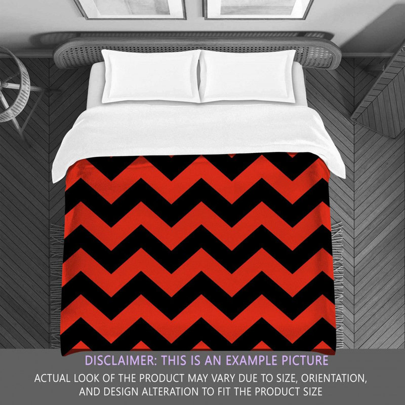 Polyester Chevron / Zig Zag Comforter, Twin Comforter