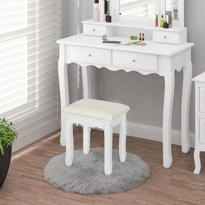 Solid + Manufactured Wood Accent Stool