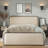 Upholstered Platform Bed-1100539683-1105617886