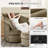 Swivel Accent Chair Round Barrel Armchair Upholstered Living Room Chair Corduroy Reading Chair Single Sofa Chair For Bedroom Apartment Office-962505710