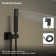 10" Pressure Balanced Rain Shower System with Push Button Diverter, Rough-in Valve and Handheld Spray