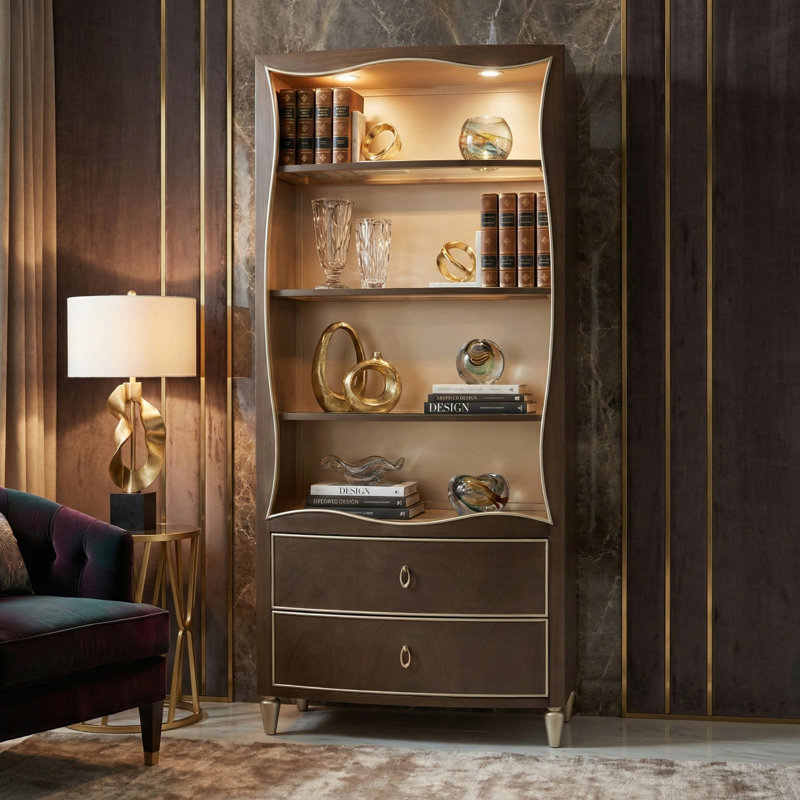 Villa Cherie Bookcase, Hazelnut