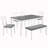 6-Piece Dining Table Set with Bench