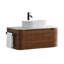Meuble-lavabo de 36 po avec lavabo, armoire murale en noyer avec porte-serviettes gratuit, conception de lavabo simple en céramique à rayures ovales, sans drain et robinet, pré-assemblé-1690031939-1690031951