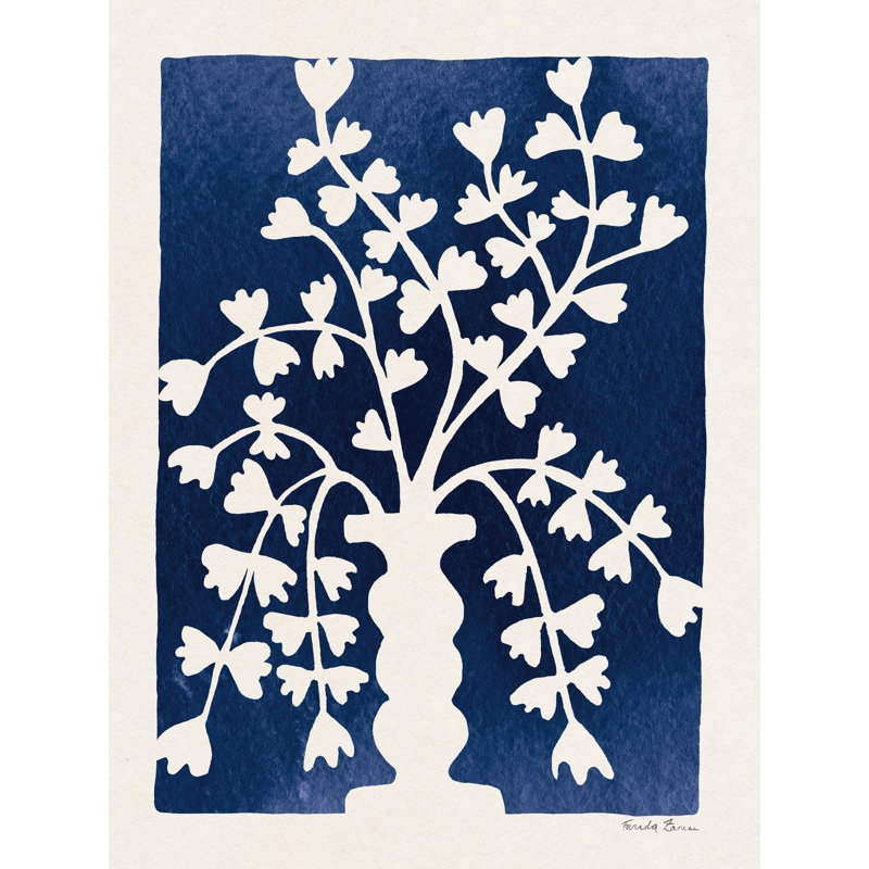 Blooming Blue II, H 16 po x l 12 po