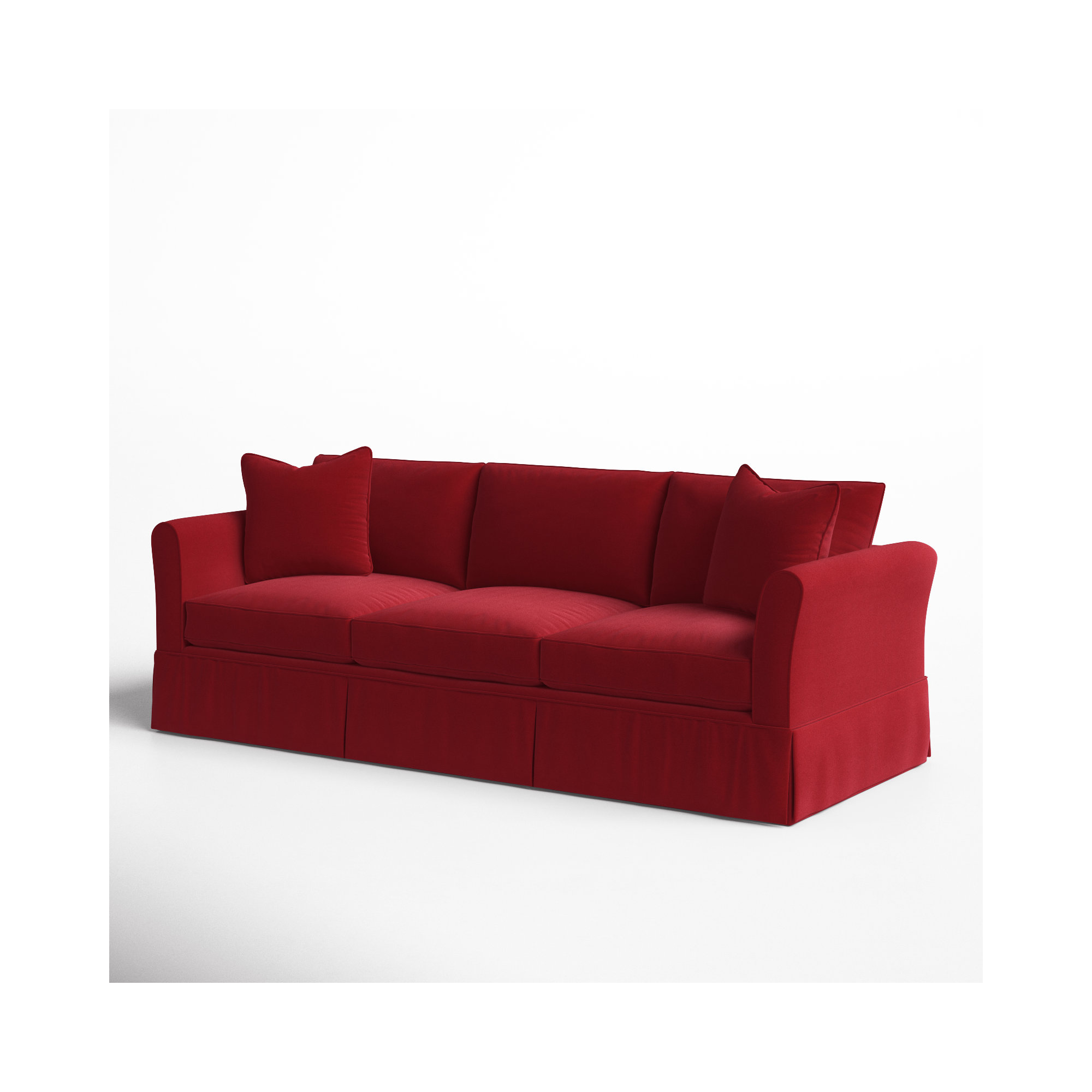 Shelby 82'' Upholstered Sofa, Bayou Flame Canvas