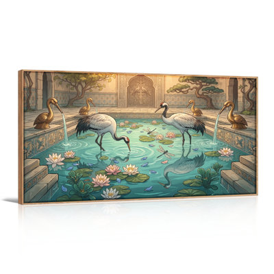 Ensemble de 1 tableau sur toile « Jardin serein »