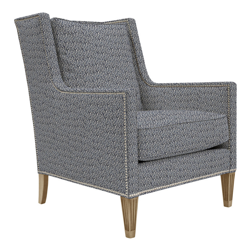 Alec Wingback Chair, Yes, Nadia Steam, Hampton