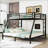 Metal Queen over King Bunk Bed