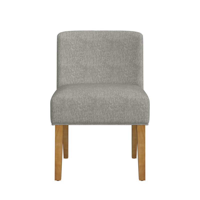 Bhawari Upholstered Dining Chair, Gray Polyester Blend