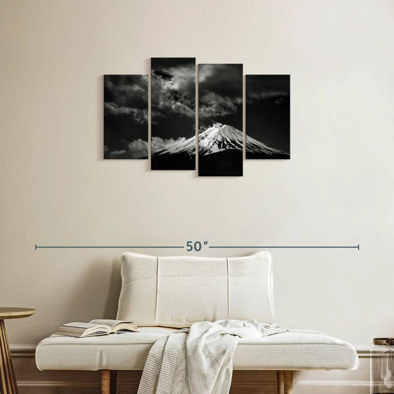 Alvord Monochrome Mount Fuji, 22" H x 36" W