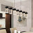 Sorrento 40-in 7-Light Height Adjustable ETL Certified Integrated LED Linear Chandelier