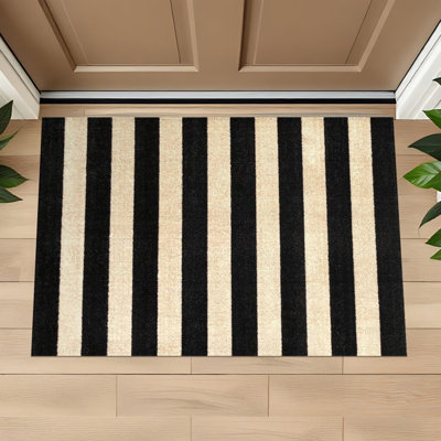 Farmhouse Striped Small Floor Mat