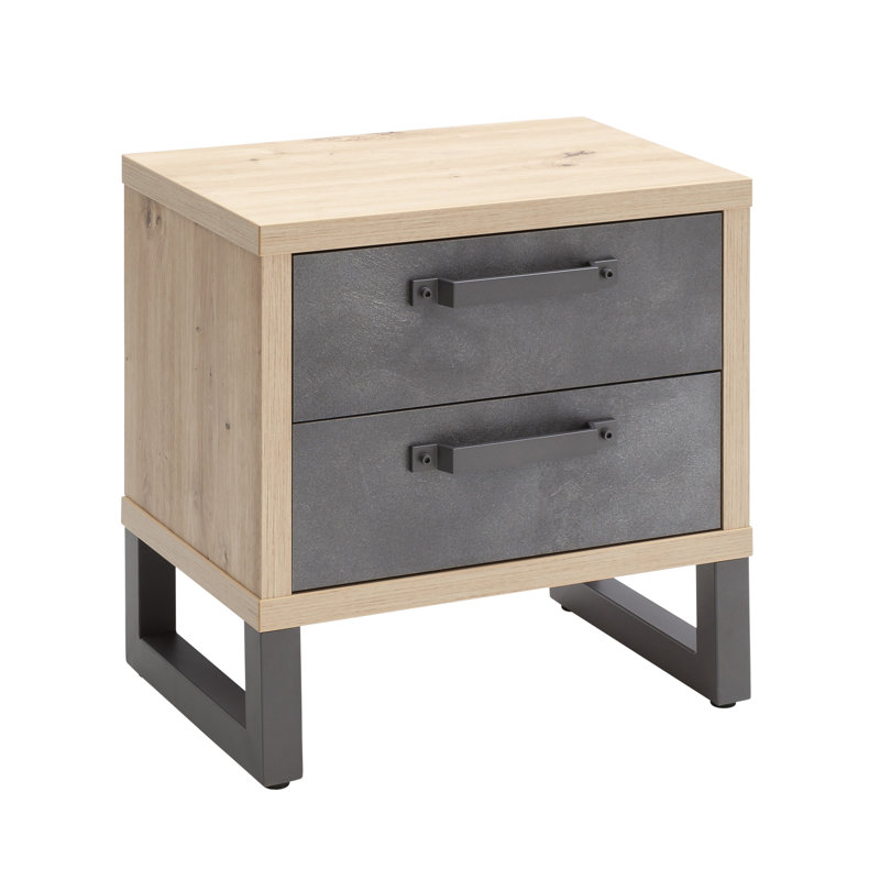 Lafabrica 52cm W Manufactured Wood Bedside Table