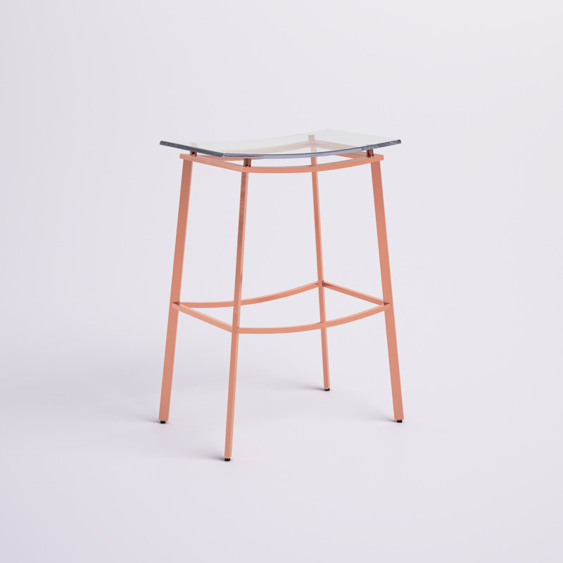 Tabouret de comptoir 25,5 po Hovey, Or rose