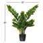 Buisson artificiel zamifolia zen vert en pot-20583943