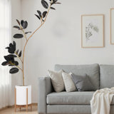 Indoor/Outdoor/Décor Artificial Tree UV Resistant Faux Palm Tree Plant in Pot in Basket in Planter