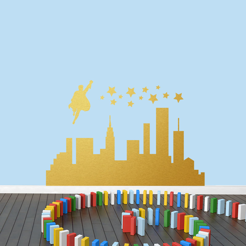 Fantasy & Sci-Fi Non-Wall Damaging Wall Decal, Gold