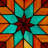 12"H Amelie Quilt Square Stained Glass Window Panel