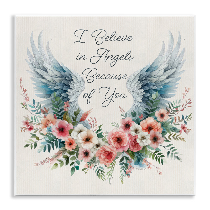 "Floral Believe In Angels", art mural par Nicole DeCamp