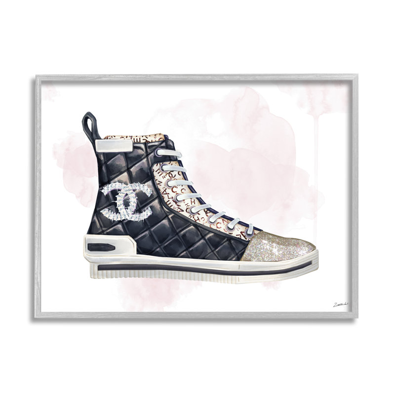 Sneaker matelassé Glam Fashion - Designer, Estampe numérique Farmhouse, H 24 po x l 30 po x 1,5 po