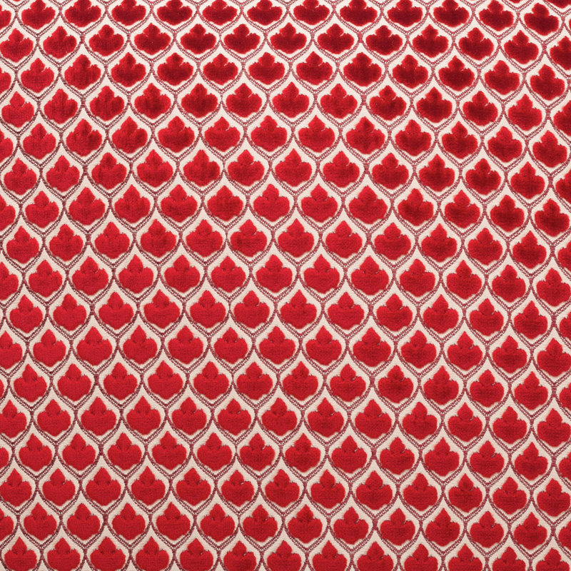 Posh Geometric Reversible Throw Pillow, Rectangle 14"H x 24"W, Red