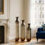 Ensemble de 3 vases en métal en forme de gouttelettes - 3 grands vases de plancher émaillés pour une décoration intérieure élégante-46986707