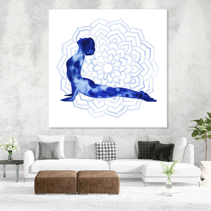 «Yoga Flow VI» par Grace Popp, impression sur toile tendue, H 84 po x l 84 po x P 1,5 po