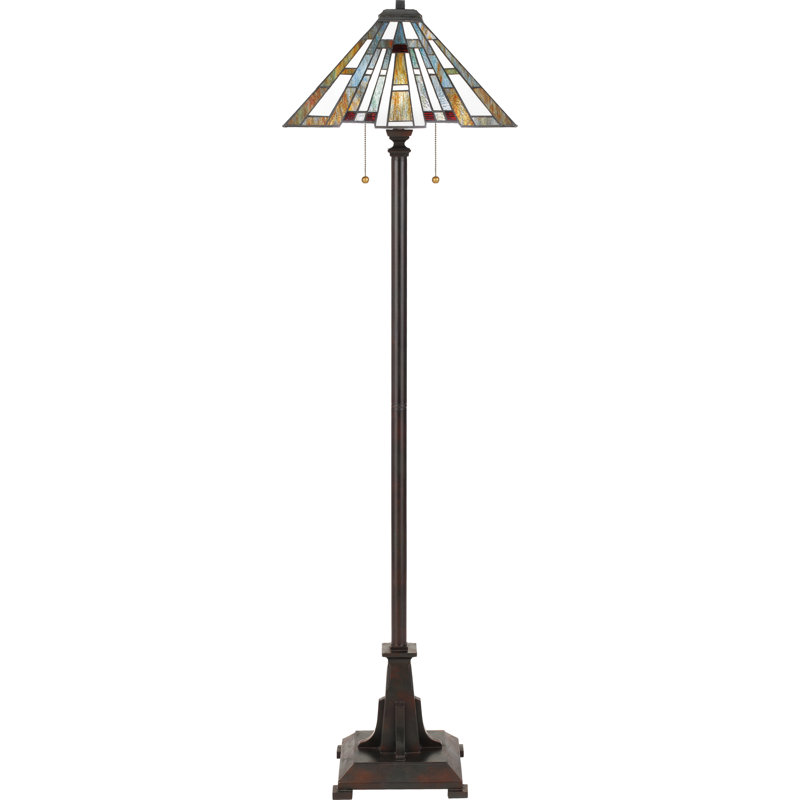 LosPalmos 62'' Gray Traditional Floor Lamp
