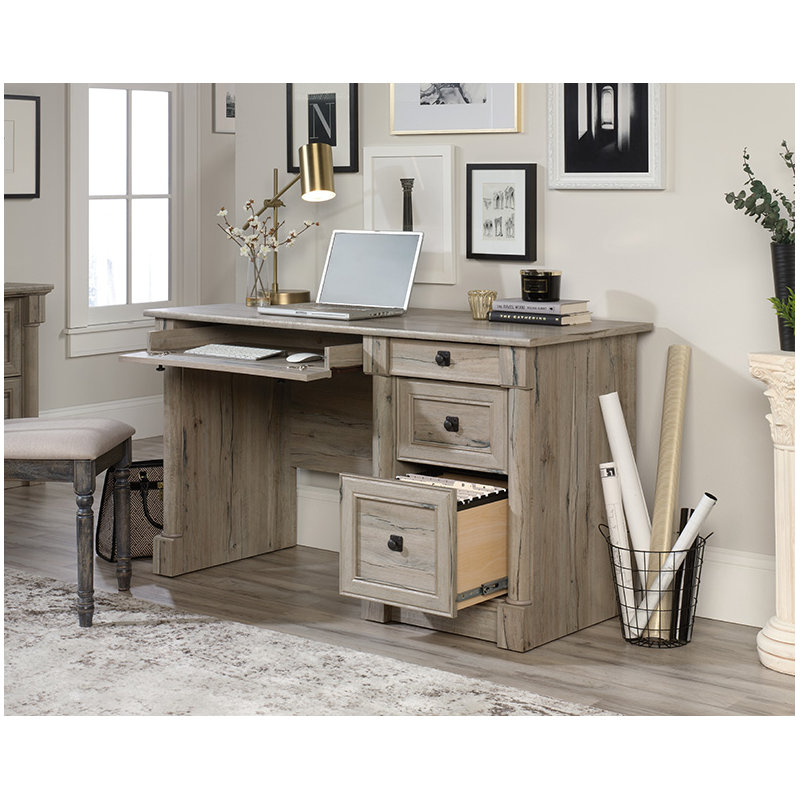 Bureau d'ordinateur finition chêne