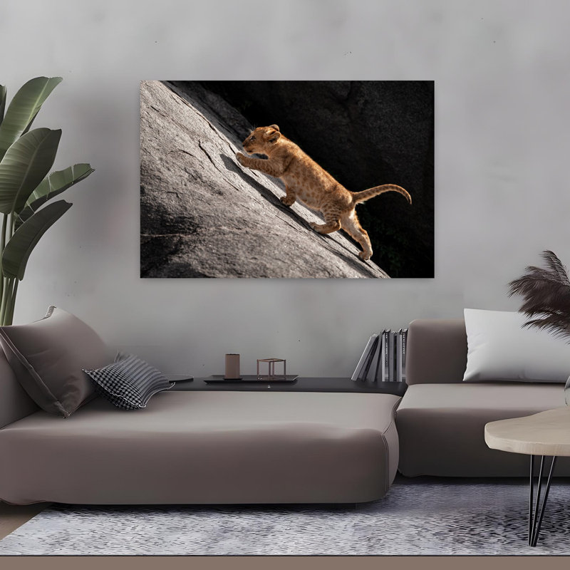 Uphill Abstract Contemporary Wall Art, 32" H x 48" W