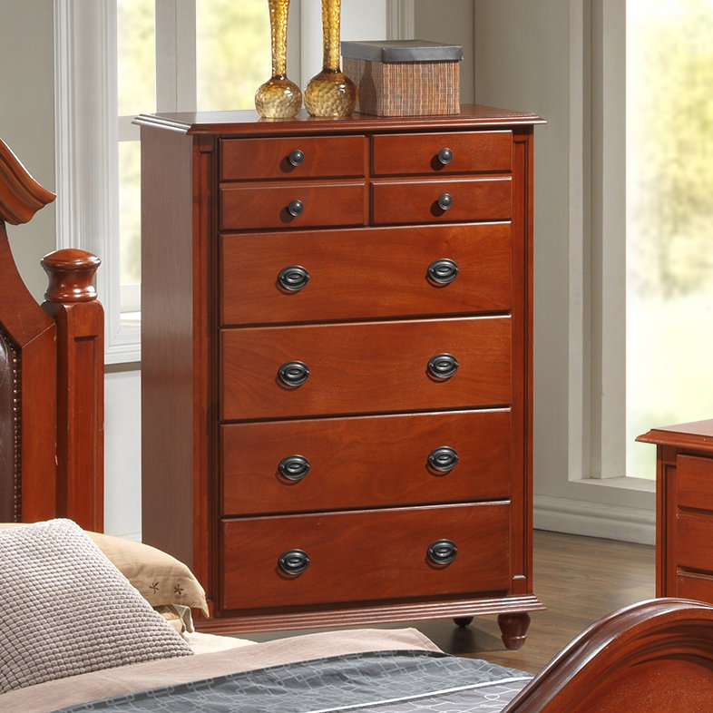 Penncross 37'' W 3 - Drawer Dresser, Cherry