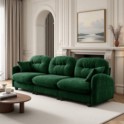 Sofa, 3 Seater Sofa, Chenille Sofa