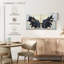 2 éléments décoratifs, taches d'ange noir sur toile, 2 pièces-93821887