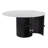 Izola Round Marble Top Solid Wood Base Dining Table
