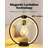 Rotating Levitating LED Lamp With 3 Light Modes & Touch Control For Living Spaces