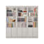 Delyliah Solid Wooden Library Bookcase H:223 W:222 cm-695484888