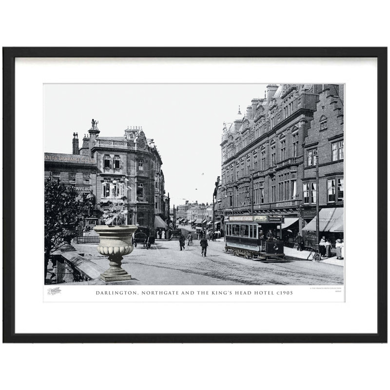 Darlington, Northgate And The Kings Head Hotel C1905 by Francis Frith - Single Picture Frame Print, 28cm H x 36cm W x 2.3cm D