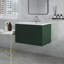 Meuble-lavabo mural avec lavabo en résine et 2 tiroirs-364578135