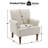 31' Wide Classic Faux Leather Accent Chair with Thick Cushion-1807938996