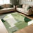 Green Watercolor Geometric carpet-easy to clean, machine-washable, soft and comfortable; suitable for door mats, kitchens, living rooms, bedrooms, corridors, and laundry areas. Easy to clean, durable carpet for home decoration.-129450786