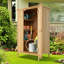 Abri de jardin extérieur en bois 5 pi x 3 pi avec toit en asphalte