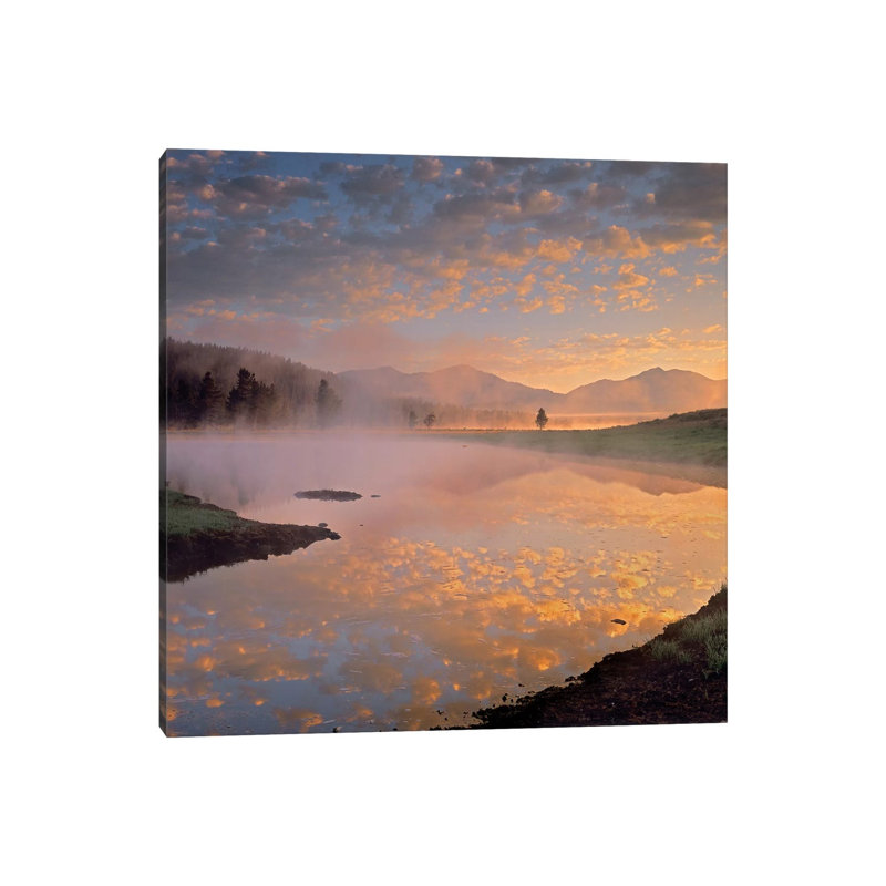 Absaroka Range from Alum Creek, Yellowstone National Park, Wyoming 1 Piece Wrapped Canvas Wall Art
