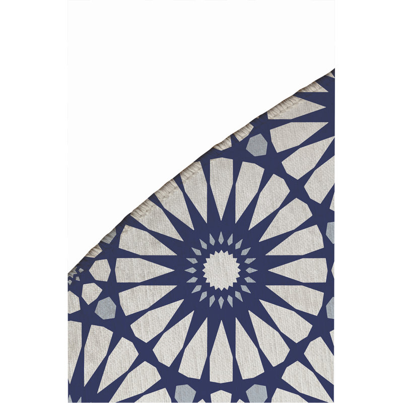 Sylvia Outdoor Area Rug, Round 5'